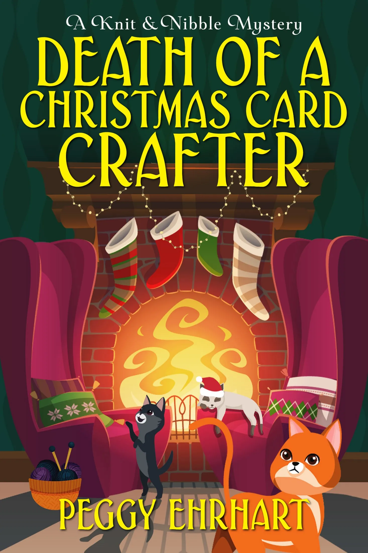 Death of a Christmas Card Crafter (A Knit & Nibble Mystery #6.5)
